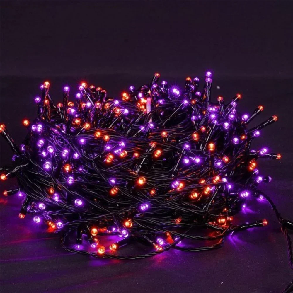 Halloween Purple & Orange 300 LED 100FT String‎ Lights